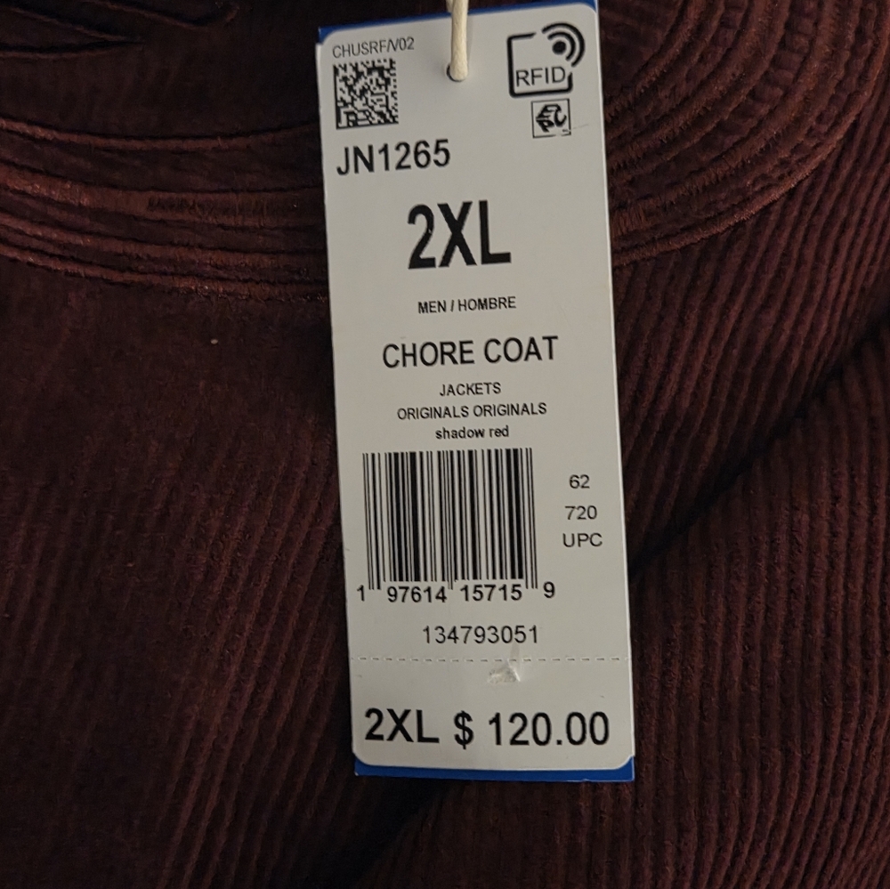 ADIDAS COURDUROY CHORE JACKET - Picture 9 of 9